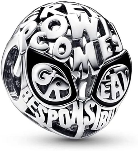 10 Pack Silver Bead Charms for Bracelets and Necklaces Charm for Woman Dangle Pendant Beads Set