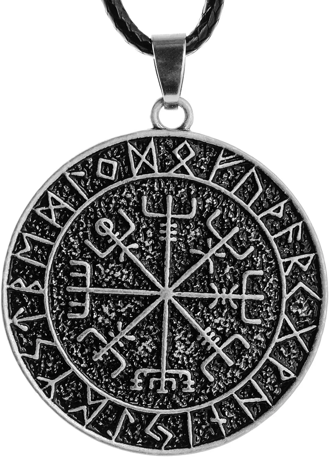 1PCS Norse Viking Necklace For Men Compass Vegvisir Necklace Talisman Jewelry, Mens Viking Gift