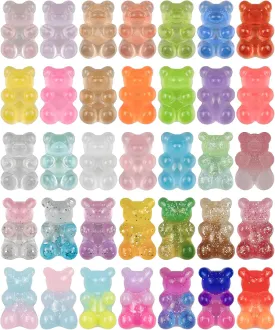 35Pcs Gummy Bear Decoration Charms Gift for Boys Girls Kids Teens Men and Women Adults