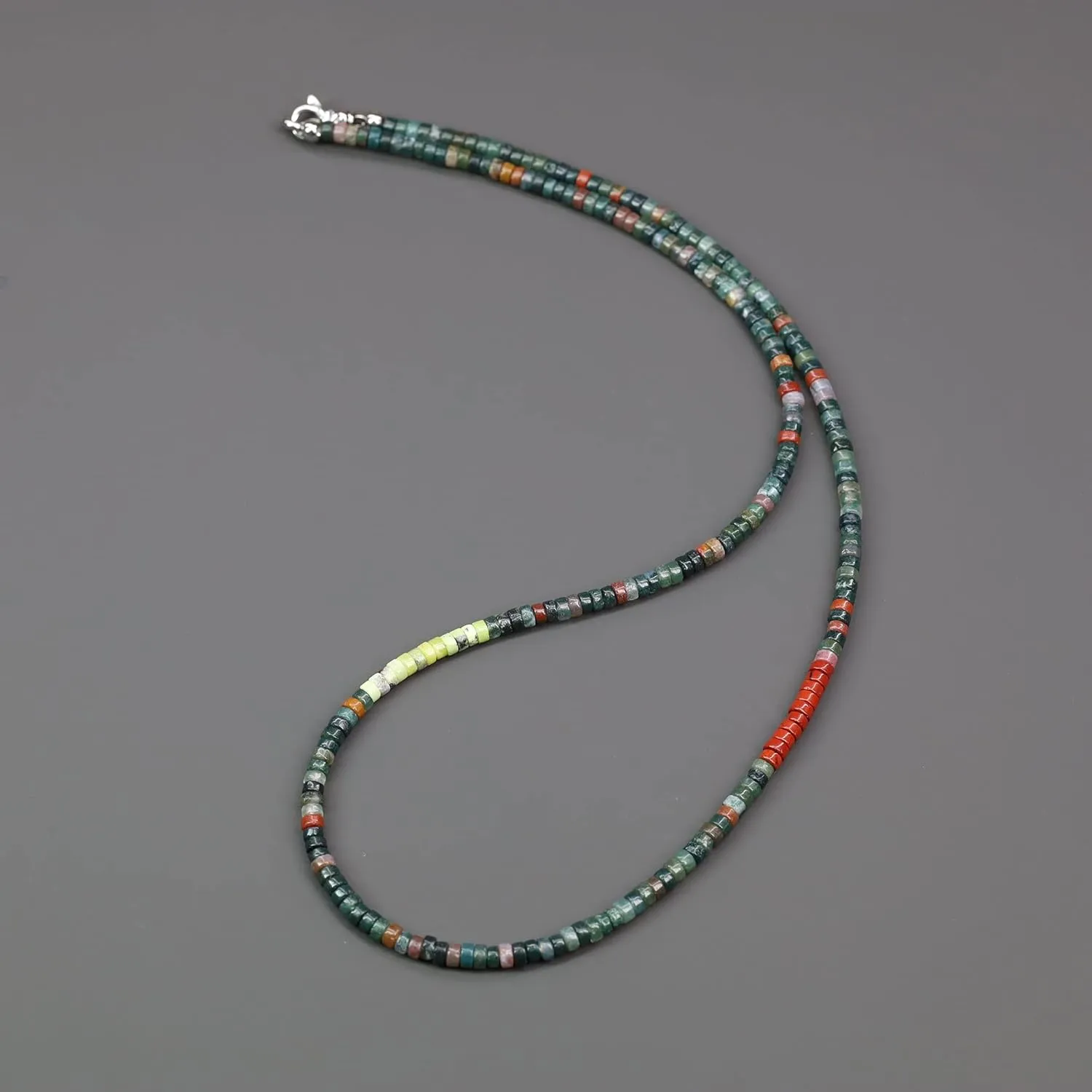 COAI Men's Beaded Necklace, Heishi Crystal Necklace for Men 20-26??