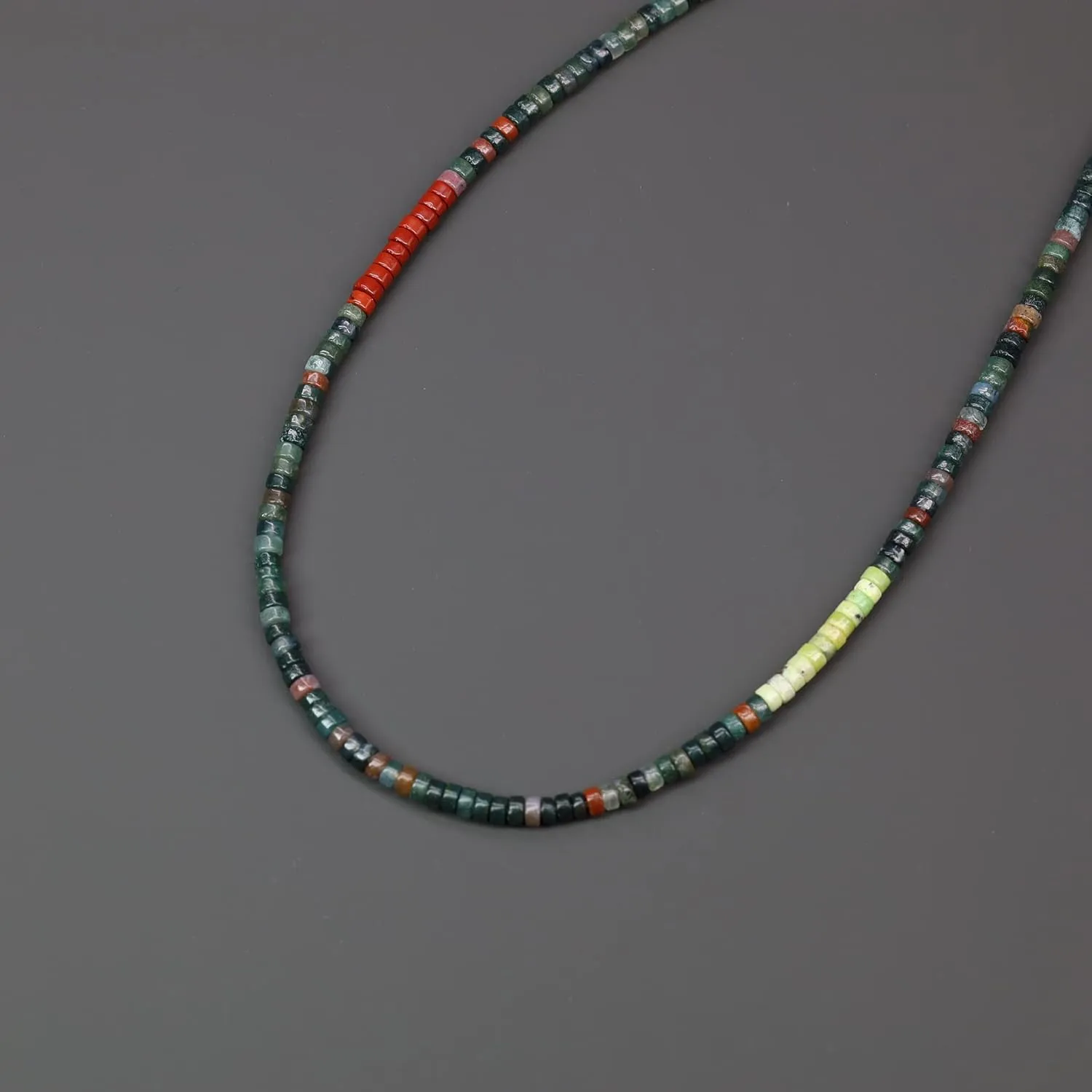 COAI Men's Beaded Necklace, Heishi Crystal Necklace for Men 20-26??