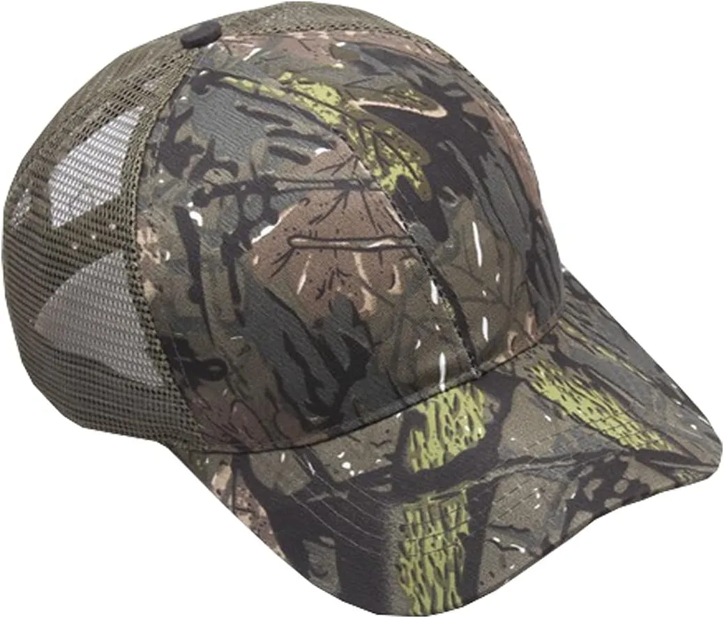 Foetest Adjustable Baseball Cap Camouflage Mesh Hat Sports Net Cap Sport Summer Hat Military Cap