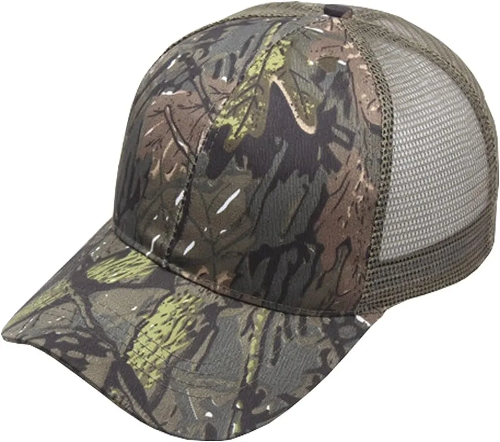Foetest Adjustable Baseball Cap Camouflage Mesh Hat Sports Net Cap Sport Summer Hat Military Cap