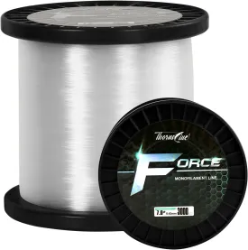 Force Monofilament Fishing Line, Heavy Duty Strong Mono Fishing Wire, Clear Nylon Leader Line