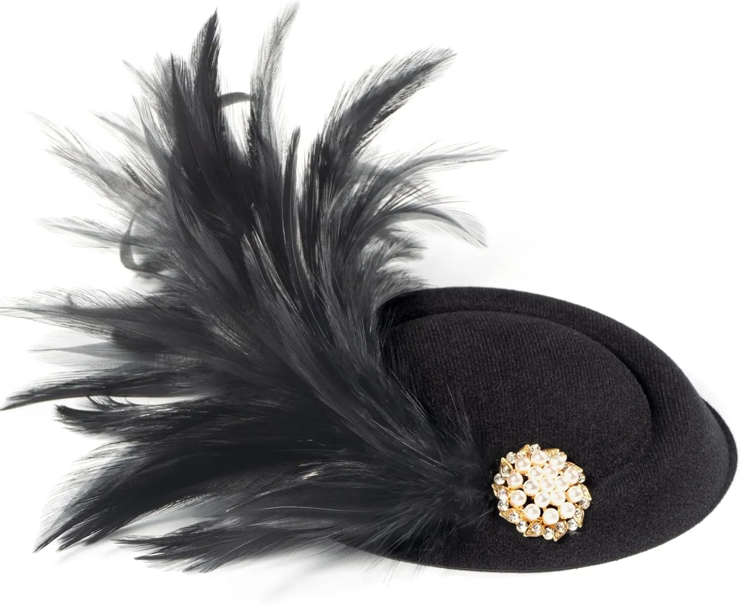 Handmade Fascinators Hat Feathers on a Headband and a Clip 20s 50s Pillbox Hat Derby Tea Party Cocktail Headwear for Women