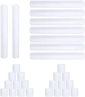 HappyHapi 42 Pack Slap Bracelets White, 8.7 x 1.2 Inch DIY Slap Bands Party Favors for Birthday,Halloween,Christmas, Blank Soft Wristband School Craft Projects, DIY Painting, Corsage, Vinyl Wrapping