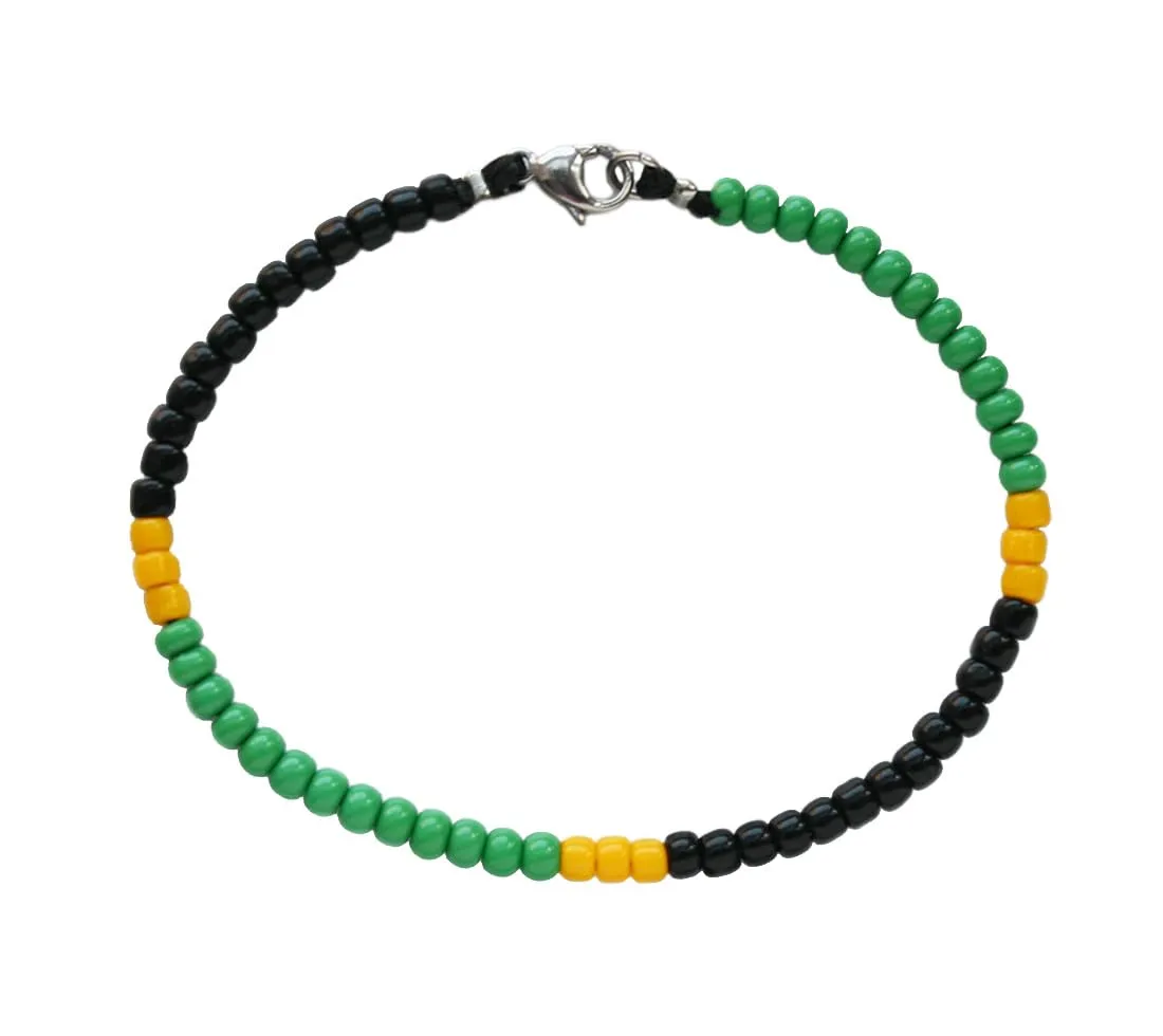 Jamaica Flag Bracelet Anklet Country Flag