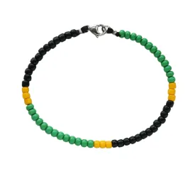 Jamaica Flag Bracelet Anklet Country Flag
