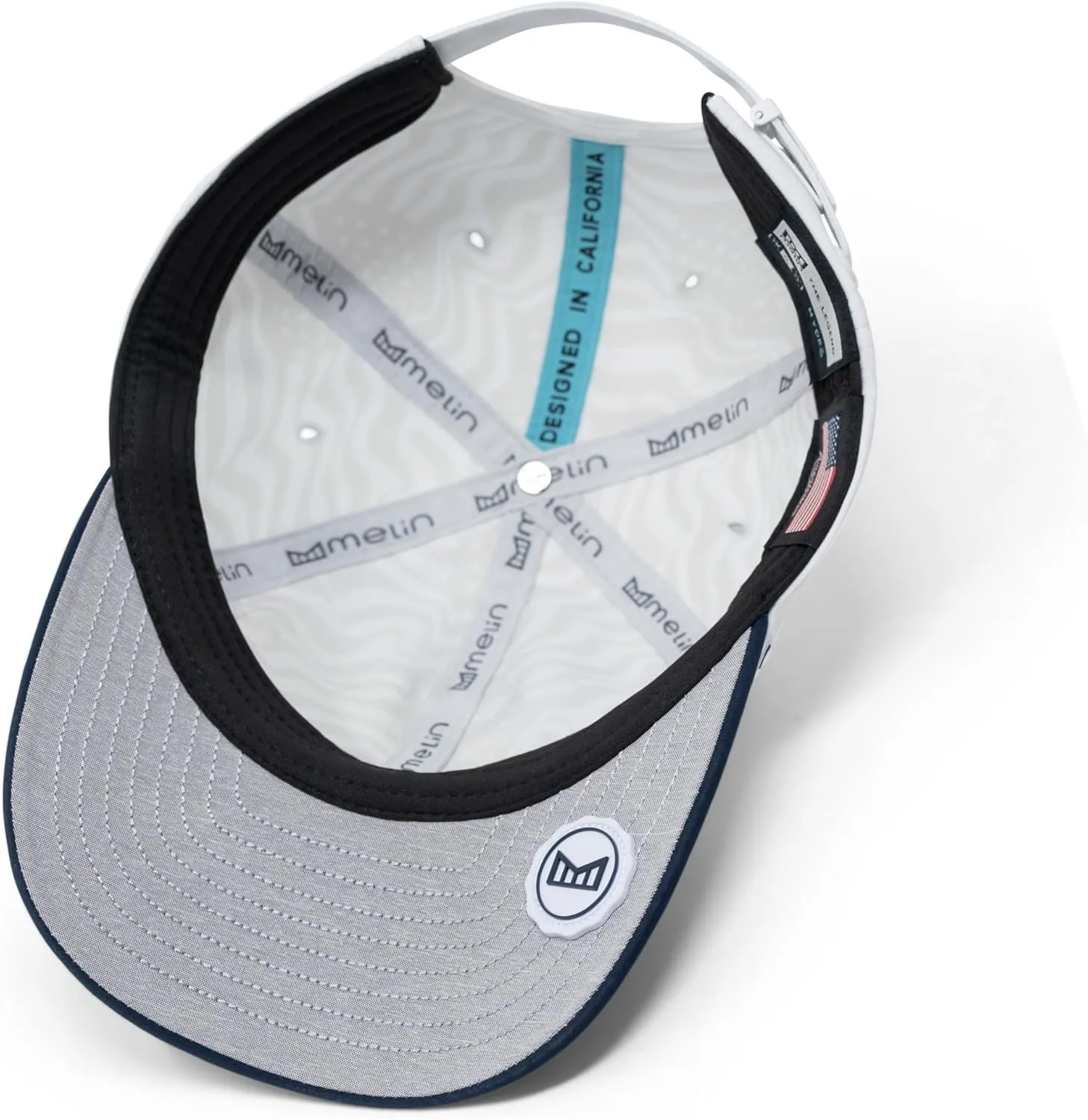 melin Legend Americana Hydro, Men's Performance Dad Hat, Water-Resistant Baseball Caps, Golf, Running, or Workout Hat