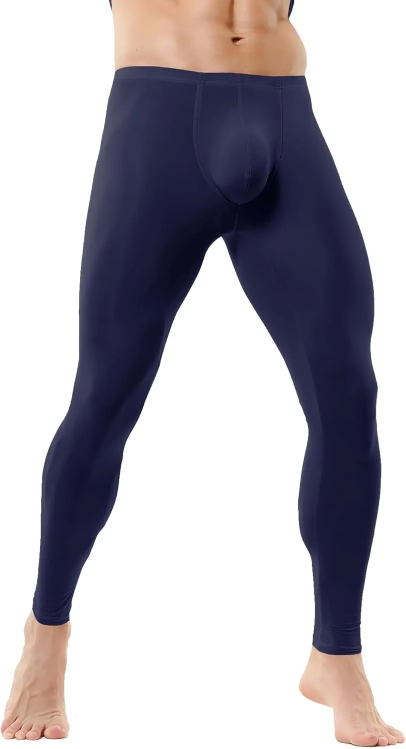 Mens Thermal Underwear Bottoms Activewear Leggings Long Johns Underpants Activewear Yoga Pants