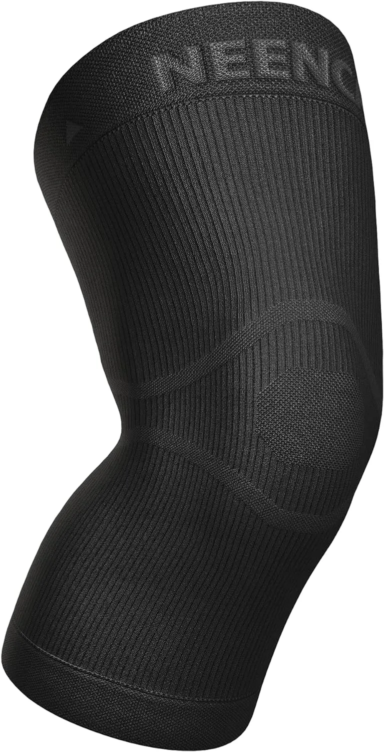 NEENCA Ultra-thin Knee Sleeve for Knee Pain, Lightest Knee Compression Sleeve with Graphene Ions Infused Fabric for Pain Relief, Swelling, Arthritis, Poor Circulation, Running, Sport- FSA/HSA Approved