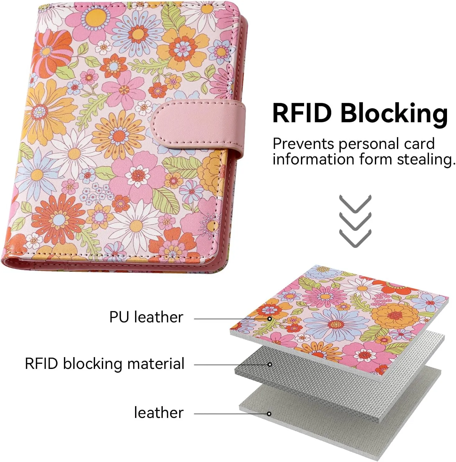 passport holder, passport cover, vaccine card holder, waterproof leather travel wallet with rfid blocking for men/women