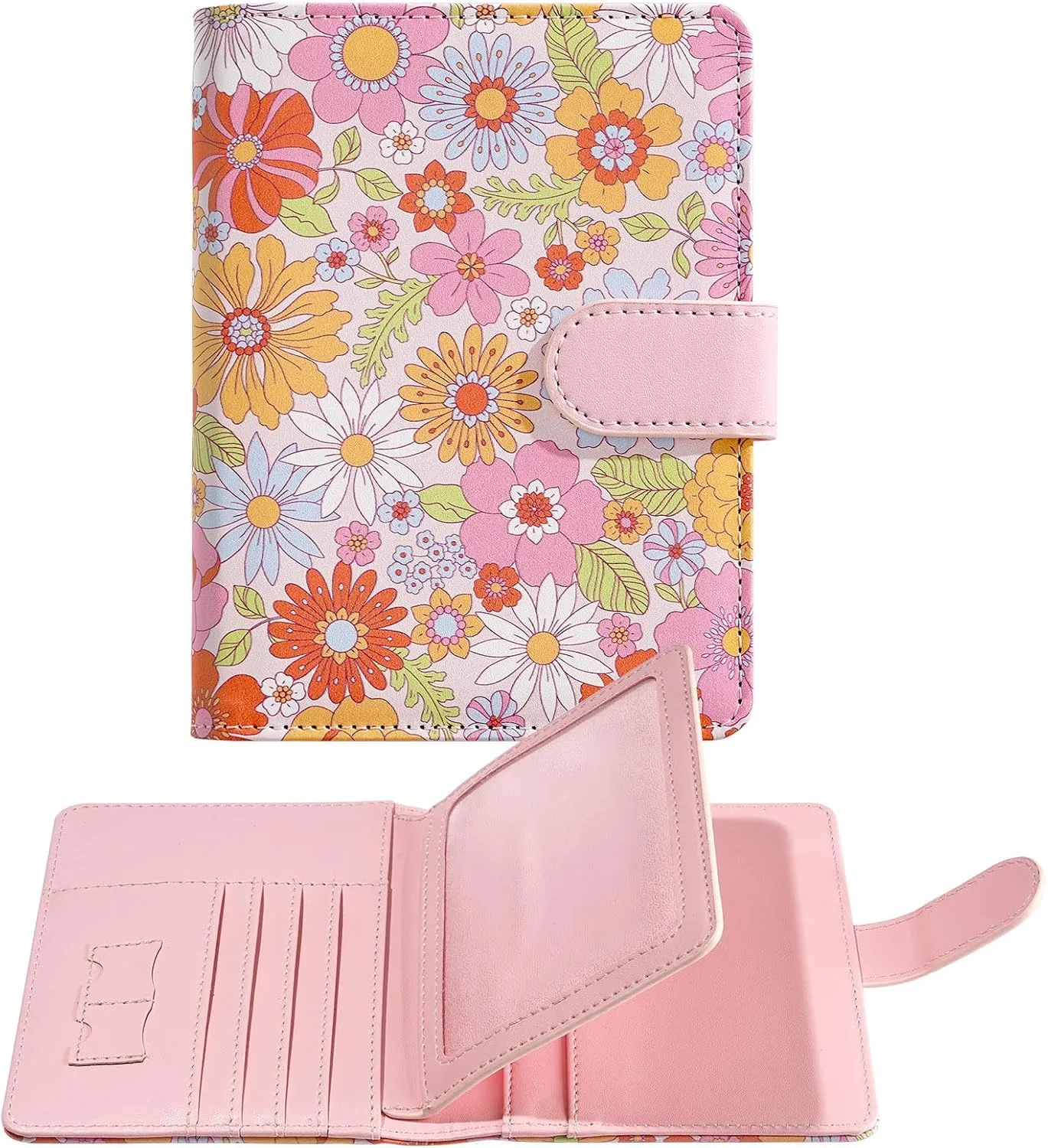 passport holder, passport cover, vaccine card holder, waterproof leather travel wallet with rfid blocking for men/women