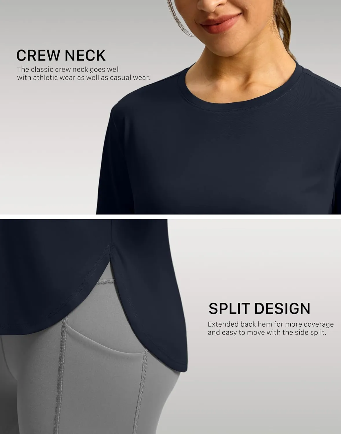 Soothfeel Women's Short Sleeve Workout Shirts UPF 50  Sun Protection Breathable Athletic Tee Tops Gym Running Yoga T-Shirts