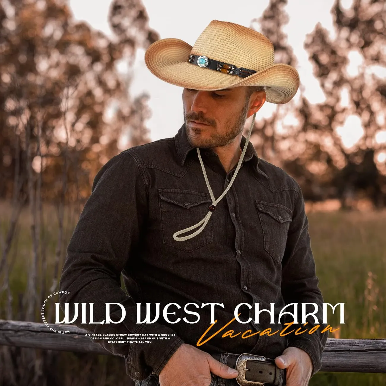 Straw Cowboy Cowgirl Hats for Women and Men Western Country Hats Sun Beach Cow Girl Cow Boy