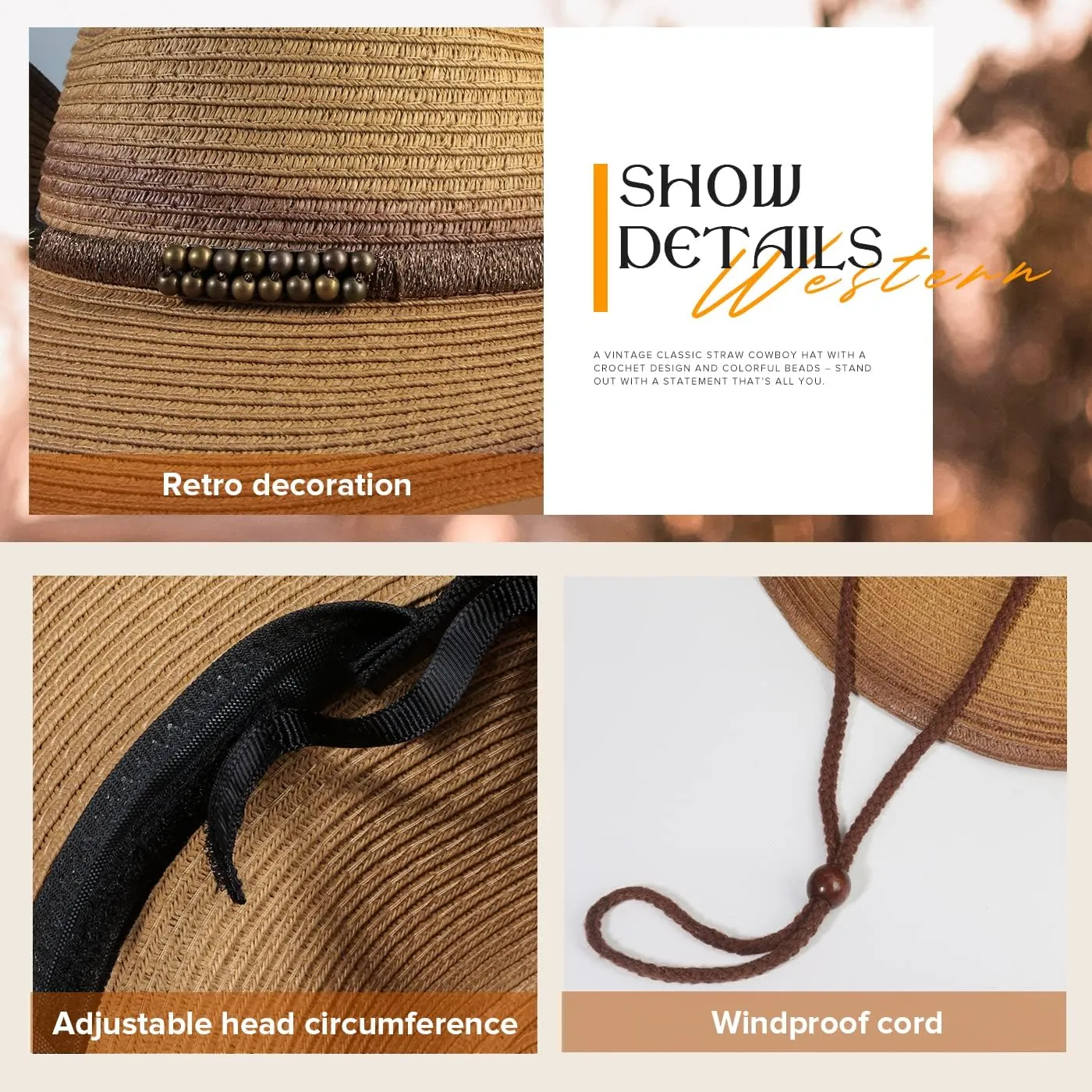 Straw Cowboy Cowgirl Hats for Women and Men Western Country Hats Sun Beach Cow Girl Cow Boy