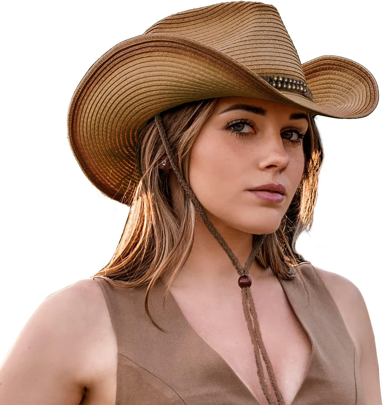 Straw Cowboy Cowgirl Hats for Women and Men Western Country Hats Sun Beach Cow Girl Cow Boy