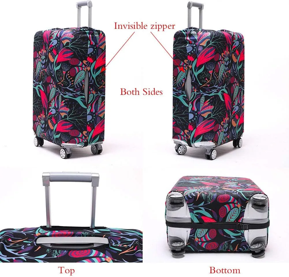 TRAVELKIN Luggage Cover Washable Suitcase Protector Anti-scratch Suitcase cover Fits 18-32 Inch Luggage