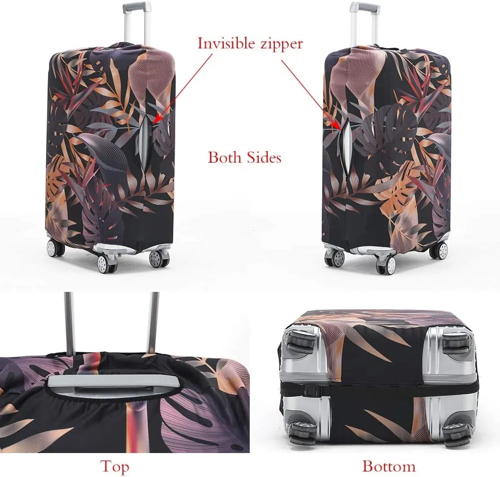 TRAVELKIN Luggage Cover Washable Suitcase Protector Anti-scratch Suitcase cover Fits 18-32 Inch Luggage