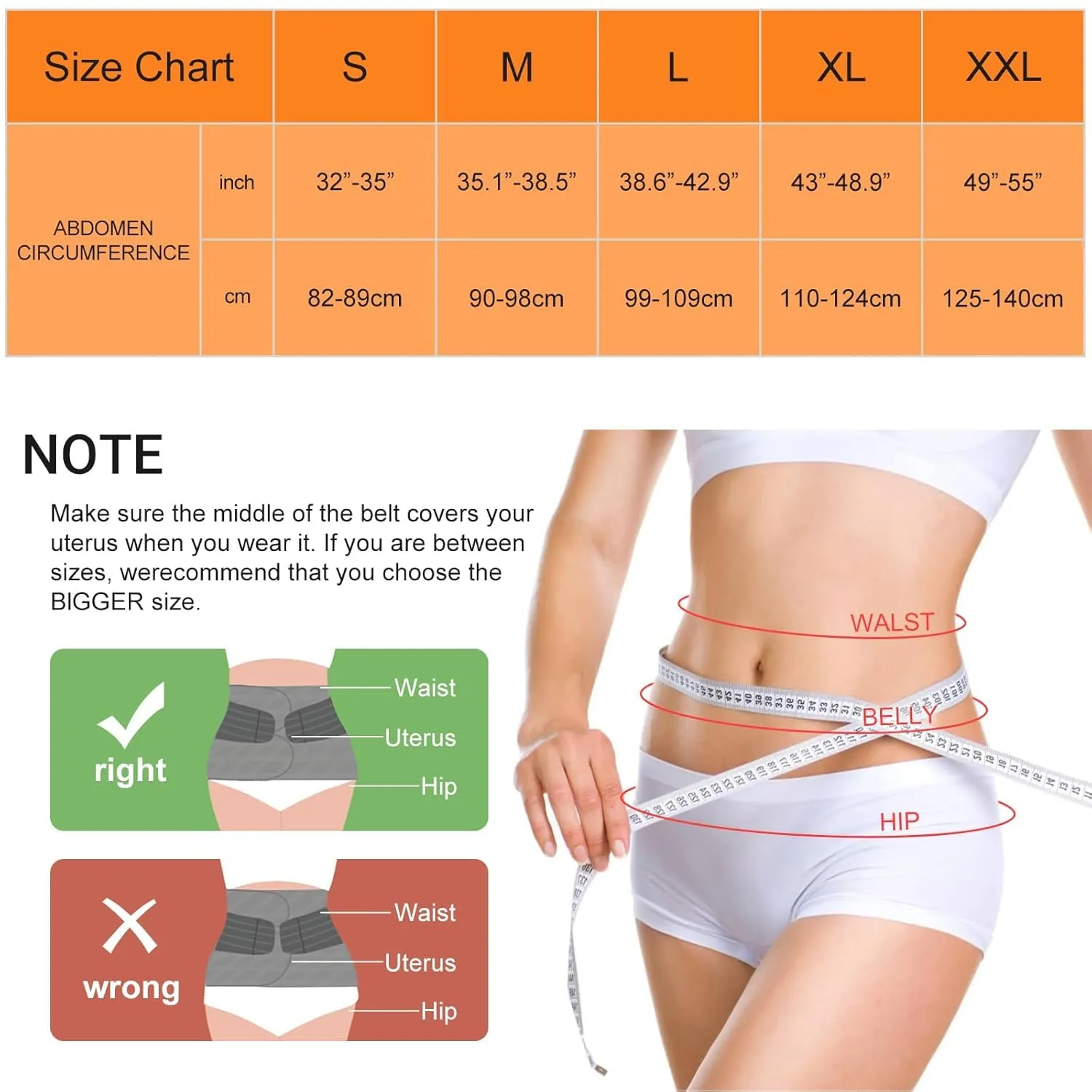 Trendyline Postpartum Belly Band Wrap: Abdominal Binder Post Surgery Postpartum Belly Wrap Post Partum Binder - C Section Recovery Support Belt Postpartum Girdle Stomach Hysterectomy Belly Band
