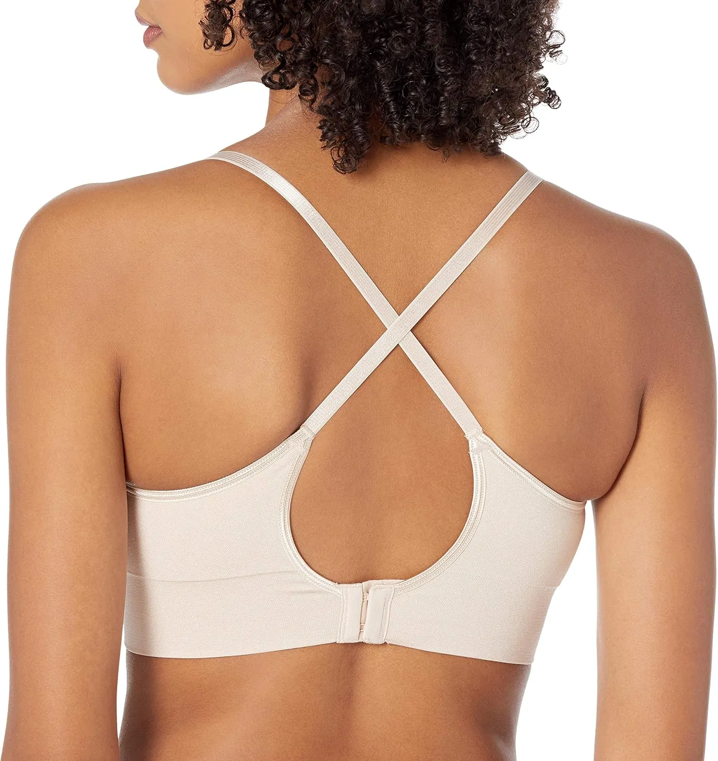 Warner's Women's Easy Does It Dig-Free Band with Seamless Stretch Wireless Lightly Lined Convertible Comfort Bra Rm0911a