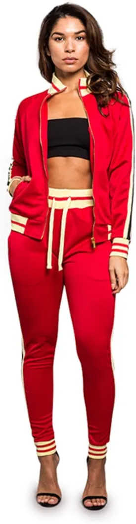Women's 2 Piece Tracksuit Set - Long Sleeve Sweatshirts and Sweat Pants