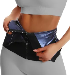 Women's Waist Trainer Corset - Polyurethane Exercise Belt Sweat Band for Working Out
